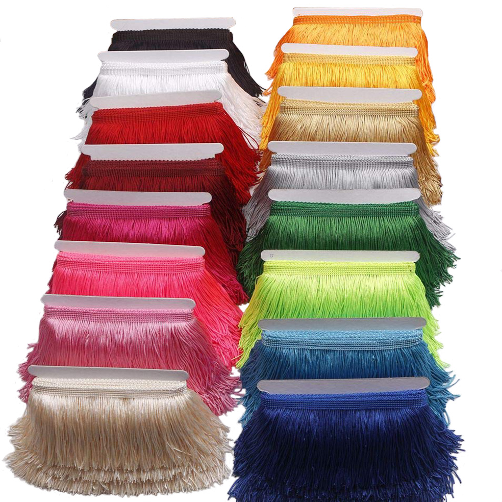 Beaded Trim Fringe - 10 ярдов 15 см длинная бахрома